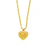 El mismo estilo que en las joyerías, colgante de corazón hueco tejido, collar con colgante de corazón chapado en oro vietnamita transfronterizo, color duradero, joyería de Yiwu
