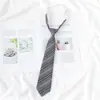 Estilo Universitario JK Japonés Corbata Perezosa Sin Nudo Corbata de Camisa Temporada de Graduación para Mujer vino tinto Traje de Saimen Traje de Licenciatura Corbata de Moño Mujer