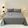 Novo Modelo de Comércio Exterior: Lençol de Cama de Algodão Lavado com Estampa Lisa e Aloe Vera, Amigo da Pele, Disponível em Tamanhos Especiais para Comércio Exterior e E-commerce Transfronteiriço