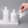 Bolsas Reutilizables para Viaje para Cosméticos, Champú, Loción, Gel de Ducha, Limpiador Facial, Botellas Reutilizables Portátiles de Apriete para Viajes y Viajes de Negocios