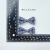 Estilo INS Xiaohongshu Corbata de Moño Cuadros Azules Parche Adhesivo Cuentas de Colores Accesorios de Tela Bolsas DIY Flor para Zapato Accesorios para Sombrero Accesorios para Ropa
