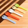 Tenedor Desechable Cuchara Tenedor para Pastel Fruta Cuchara para Helado Pequeña Dropshipping Engrosado Empaque Individual Plástico Cuchara para Postre