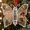 Suporte de Dinheiro Borboleta de Natal em Acrílico Presente em Dinheiro de Natal Ornamento de Borboleta F