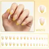 Vitalidade de Primavera Amarelo Custard Novo Estilo de Arte para Unhas Suave Alongador Base Translúcida Nude Transparente Textura Úmida Limpo Transparente