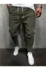 Comercio Exterior Amazon Más Vendido Pantalones Casuales Deportivos para Hombre de Algodón y Lino Transpirables de Tobillo Moda Sencillos Delgados Pantalones para Hombre