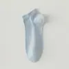 Calcetines blancos para mujer, calcetines finos de verano, calcetines de algodón sin costuras, calcetines de verano desodorantes, calcetines de algodón transpirables antibacterianos, calcetines tipo tobillero para mujer