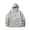 Yidao Vintage 2026 Primavera Nueva Estilo Montaña Exterior Ligera Protección Solar Camisa Pareja Bloque de Color Cremallera con Capucha Chaqueta