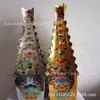 Productos de Papel Sacrificial, Dorado de Colores, Monedas de Cobre, Cubos Brillantes, Artículos de Papel Montaña de Oro y Plata, Ataduras de Papel Artículos Funerarios al por Mayor