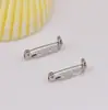Atacado de fábrica alfinete de segurança simples de aço inoxidável 316 alfinete de dois furos broche acessórios DIY fivela alfinete bolsa alfinete de roupa