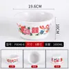 Pote de tempero para hot pot, louça de melamina, tigela de tempero para espetinho self-service, recipiente de molho de plástico, tigela grande para molho, tipo comercial