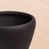 Vendas Diretas da Fábrica Processamento Personalizado Vasos de Flores Retrô Areia Grossa Preto Diâmetro Grande Interno Hotel Planta Verde Vasos de Flores