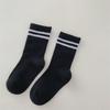 Calcetines de verano para niños, de malla, huecos, medianos, para niños y niñas, con barras paralelas, a rayas, finos y transpirables.