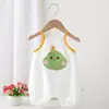 Roupas de Sling para Recém-Nascidos, Macacão de Algodão Fino, Macacão de Verão para Engatinhar, Macacão Sem Mangas para Meninos e Meninas, Moderno