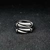 Suministro de comercio electrónico transfronterizo moda anillo de garra de aleación plateado europeo y americano anillo de garra de águila joyería creativa dominante