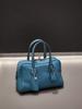 Bolsa Tote de Couro de Camurça Togo Feminina 2025 Nova de Alto Padrão Portátil para Trabalho Ombro Bolsa Boston Bowling