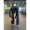Pantalones de Seda de Hielo Cortados en Diagonal Color Blanco Roto para Hombre, Pantalones de Pierna Recta de Secado Rápido para Verano para Adolescentes, Pantalones de Senderismo Ligeramente Acampanados Estilo Americano de Corte Ajustado