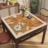 Nuevo mantel de estilo chino, impermeable, lavable, cuadrado, resistente al desgaste, mantel de mesa de Mahjong de ocho inmortales, mantel de cuero para mesa de té.
