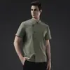 Uniforme de Trabajo de Chef para Hombre Blanco Puro de Cinco Botones de Manga Corta Conjunto de Ropa de Trabajo de Verano para Restaurantes de Catering y Cocinas de Hotel