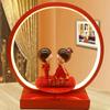 Lámpara de mesa para dormitorio boda roja lámpara de noche creativa para boda regalo práctico para boda habitación de bodas regalo de boda para amigas