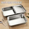Bandeja de té de acero inoxidable con drenaje, mesa de té pequeña para el hogar con drenaje de agua, juego de té Kung Fu, juego de bandejas de doble capa para exteriores
