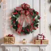 Decoração de Cena Arranjo Pendurado na Porta Guirlanda de Natal Adereços Artificiais para Janela Pendurado na Porta Guirlanda Artificial Decorações de Feriado