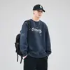 Sudadera Shanggu para Hombre con Estampado Estilo Japonés Moderna Casual Holgada Simple Ropa de Abrigo para Adolescentes
