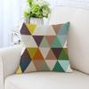 BZ093 Funda de Almohada Geométrica Huazhi Poliéster Sarga 45*45 Transferencia Térmica Impresión Digital Unilateral Cojín