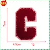 Venta Caliente Transfronteriza Color Alfanumérico Toalla Tela Bordada Calcomanías Parche de Ropa Zhangzai Marcado Codificado Hecho a Mano