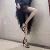 Primer Encuentro con la Temporada: Sandalias de Ante Negro con Forma de Serpiente para Mujer, Nuevo Modelo Verano 2026, Tacones Altos Transparentes de Celebridad de Internet, Tacón Fino de Moda