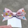Exportación Corea princesa fugitiva pinza superior para niñas clip de pelo rojo con lazo tridimensional lindo accesorio para el cabello para niños todo a juego