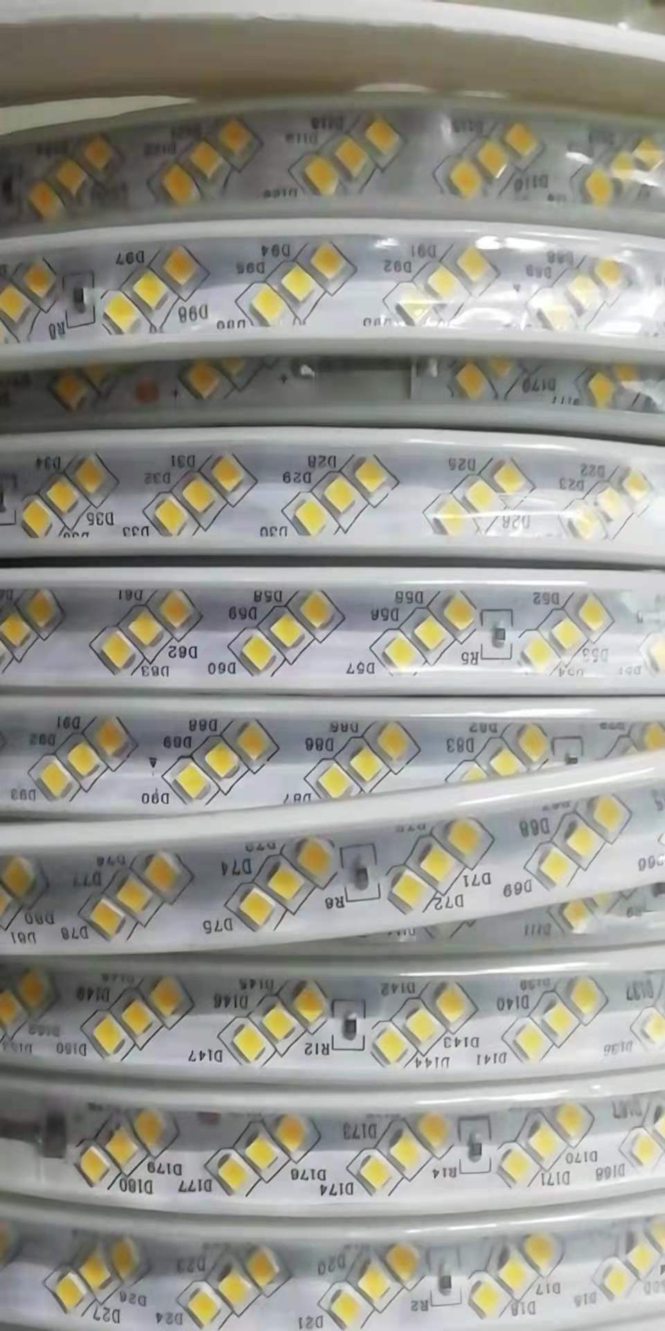 LED灯带2835双排家用客厅吊顶220v防水户外超高亮双排