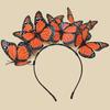 Diadema de Mariposa Transfronteriza de Amazon Tocados de Mariposa Coloridos Europeos y Americanos para Novias, Quinceañeras, Banquetes, Fiestas Accesorios para el Cabello Venta al por Mayor Mujeres
