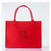 2026 Novo Estilo Sacola Tote de Lembrança Sacola Tote de Presente Sacola de Armazenamento Sacola Tote de Feltro Festivo Vermelho Fabricante