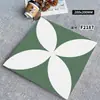Azulejos Pequeños Florales Simples y Elegantes 200*200 para Cocina y Baño, Azulejos de Piso Antideslizantes, Azulejos Artísticos Coloridos, Azulejos Decorativos