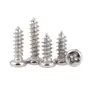 Tornillos Autorroscantes de Cabeza Redonda Phillips para Metal, Hierro Niquelado, M1M2M3M3.5M4M5 Tornillos Autorroscantes de Cabeza Redonda, Tornillos Pequeños al por Mayor