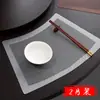 Posavasos con Forma de Ventilador de Mesa Redondo, Base para Bol Estilo Chino, Posavasos Aislante al Calor para Vajilla, Posavasos de Mesa de Lujo Ligero para Comedor, Posavasos Anti-Quemaduras, Base para Platos