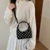 Bolso de Diseño de Nicho con Lunares para Mujer 2026 Nueva Moda Otoñal Bolso Cruzado Muy Popular Esenciales Diarios Bolso Pequeño de Mano