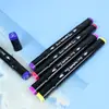 Estuche de rotuladores de doble punta transfronterizos, bolígrafo para dibujo de animación para estudiantes, 48 colores, 60 colores, bolígrafo de acuarela de protección ambiental, bolígrafo para garabatear para niños