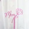 Estilo Ins Transfronterizo Te Amo Mamá Flor Decoración de Pastel de Acrílico Tulipán Día de la Mujer Tarjeta Insertable de Acrílico