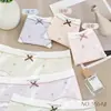 Calcinhas Triângulo Femininas Algodão Cor Morandi Série Moda Estampada Amiga da Pele 45-62,5kg 5554