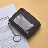Bolso pequeño para tarjetas de hombre, de color sólido, de gran valor, con diseño de explosiones transfronterizas y monedero con almacenamiento integrado para certificados.