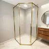 Comercio Exterior Forma de Diamante Cabina de Ducha Acero Inoxidable Marco Ultra Estrecho Separación Seca y Húmeda Panel Fabricante Venta al por Mayor Puerta de Vidrio