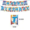 Princesa Stirl Sirena Spiderman Sonic Gato Kitty Temática Dibujos Animados La Bandera Fiesta de Cumpleaños Infantil