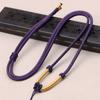 Cuerda de Collar Trenzada Nudo Corazón de Durazno Cordón Colgante de Jade Ágata Hecho a Mano DIY para Hombre y Mujer para Colgar al Cuello