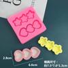 Molde de Silicone de Donut Estrela de Amor Chocolate Estrela de Cinco Pontas Flip Açúcar Bolo Decorativo DIY Argila Ovo