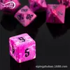 Venta directa de fábrica honda de juego dados de dungeons and dragons dados DND RPG morado lalima piedra de grano de mar dados