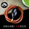 Tubo de drenaje para bandeja de té con bola absorbente mesa de té soporte para té mesa de té drenaje manguera suave antimoho preparación de té conector de juego de té duradero buena bola
