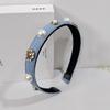 Coreia Dongdaemun Retro Denim Hairband Nova Barroco Cyber Celebridade Headband Nova Franja Feminina Cabelo Quebrado Cartão