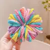 Banda de goma de color caramelo para niños, cuerda para la cabeza del bebé que no daña la banda de goma elástica, lindos accesorios para el cabello de niña, aro para el cabello