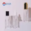 Botella Redonda Recta con Gotero Spot 30ml, Botella Popular de Vidrio con Malla para Esencia, Botella de Vidrio para Aceite Esencial Cosmético